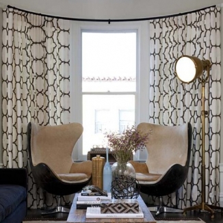Stitch Custom Furnishings specializes in window treatments, curtains, drapery and hardware for bowed, curved and bay windows in San Francisco.